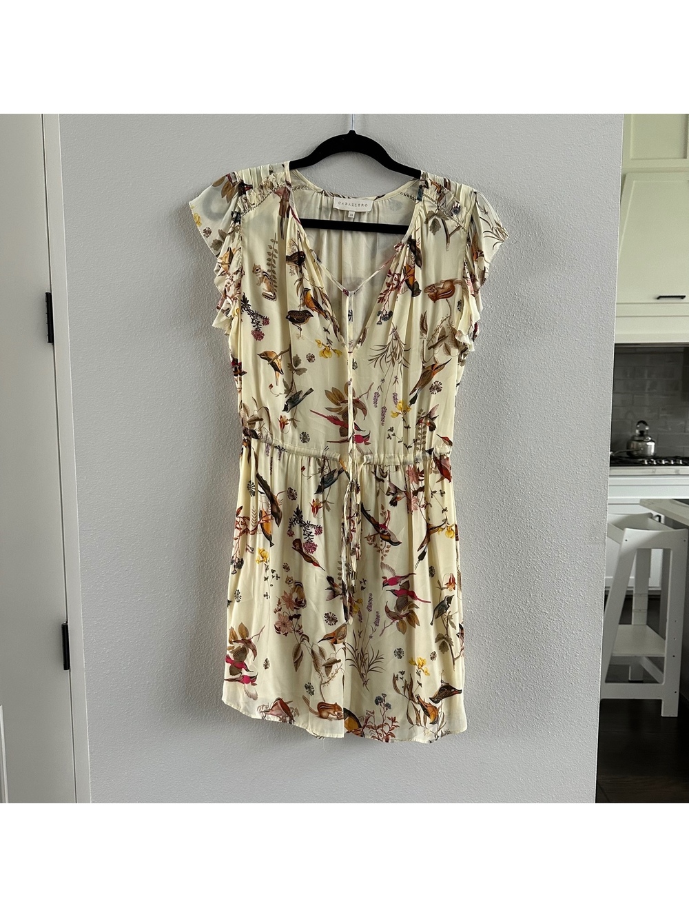 Caballero Bird Print Mini Dress Size XS